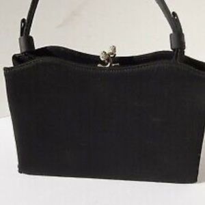 VINTAGE After 5 Black handbag. Circa 40’s ~ 50’s